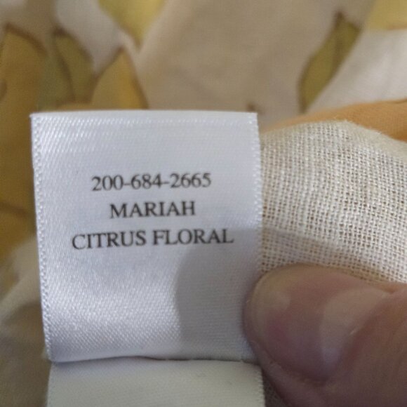 Rails Mariah Top Citrus Floral Linen Blend 3/4 Balloon Sleeve Size S - Picture 12 of 13